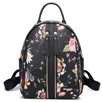 CANDY BACKPACK - FLORAL BP, BLACK